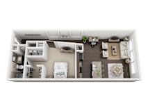 S-5 Deluxe Studio at Civic at Frisco Square Apartments, Texas