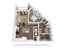 A2 Floor Plan at The Station at San Marco, Florida