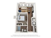 S1 Floor Plan at The Station at San Marco, Jacksonville, Florida