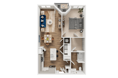 A1 Floor Plan at Address East End, Raleigh, NC 27610