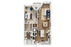 A4 Floor Plan at Address East End, Raleigh, 27610