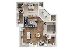 B12 Floor Plan at Address East End, Raleigh