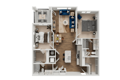 B2 Floor Plan at Address East End, Raleigh, NC 27610