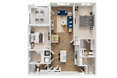 B4 Floor Plan at Address East End, Raleigh