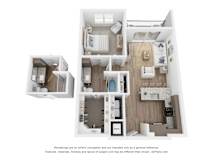 A3 Floor Plan at Aurora Watson Branch, Mansfield, Texas