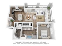 A6 Floor Plan at Aurora Watson Branch, Texas, 76063