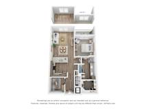 A7 Floor Plan at Aurora Watson Branch, Mansfield, 76063