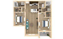 B6 Floor Plan at The Oasis at Crosstown, Orlando