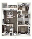 2 bed 2 bath at Urban WalkApartments on 6th Avenue, Phoenix, AZ