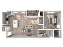 3d Unit A1-987sf at Inspiration Apartments, Cottonwood, AZ