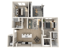 B1 Floor Plan at Weylyn Luxury Apartments, Laveen, AZ, 85339