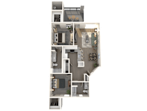 B2 Floor Plan at Weylyn Luxury Apartments, Laveen, AZ, 85339