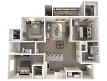 C1 Floor Plan at Weylyn Luxury Apartments, Laveen, AZ 85339