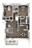 2 bed 2 bath at The Phoenix Apartments on 6th Avenue, Arizona 85013