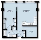 BD1 Floor Plan at Stadium Place, Washington, 98104