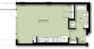 A6 Floor Plan at Stadium Place, Seattle, 98104