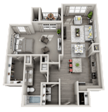 1 bed 1 bath B at Foxwood Apartments, Raleigh-Durham