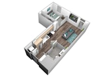 A01 Floor Plan at Makers Rise, Virginia, 20171
