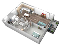 B00-4 Floor Plan at Makers Rise, Virginia, 20171