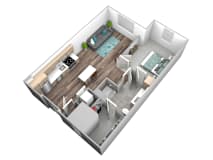 B01 Floor Plan at Makers Rise, Herndon, 20171