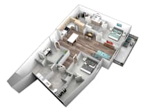 C20A Floor Plan at Makers Rise, Herndon, 20171