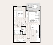 A1 Floor Plan at Huxley Scottsdale, Scottsdale Arizona
