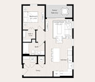 A15 Floor Plan at Huxley Scottsdale, Scottsdale, 85260