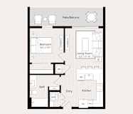 A4 Floor Plan at Huxley Scottsdale, Scottsdale, AZ