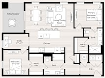 B8 Floor Plan at Huxley Scottsdale, Scottsdale, 85260