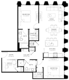 2 bed 2 bath B at Sky On Main Apartments, Missouri