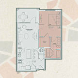 A4 Floor Plan at Mosaic at Levis Commons, Ohio, 43551