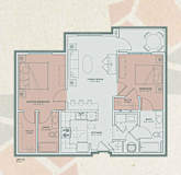 B1 Floor Plan at Mosaic at Levis Commons, Ohio