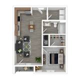 Georgia Floor Plan at Gathyr Apartments, Indianapolis, Indiana