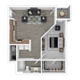 Hovey Floor Plan at Gathyr Apartments, Indiana