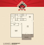 Monon Place I - 1 Bedroom Floor Plan at Monon Living, Indiana, 46220