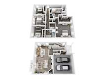 D12 Floor Plan at Mural Brownsburg, Brownsburg