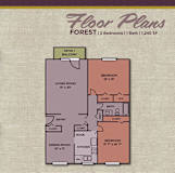 Forest Floor Plan at Gramercy Apartments, Carmel, IN 46032