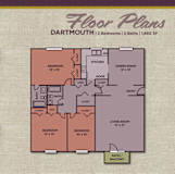 Dartmouth Floor Plan at Gramercy Apartments, Carmel, IN 46032