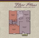 Celadon Floor Plan at Gramercy Apartments, Carmel, 46032