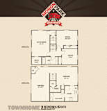 3 Bedroom Townhomes Floor Plan at Monon Living, Indianapolis, Indiana