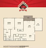 2 Bedrooms Floor Plan at Monon Living, Indianapolis, Indiana