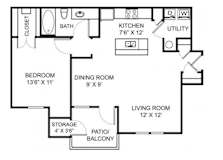 A2 Floor Plan at Steeplechase at Shiloh Crossing, Indiana