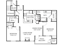 B3 Floor Plan at Steeplechase at Shiloh Crossing, Avon, 46123