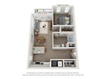 a stylized floor plan of a 2103 sq ft