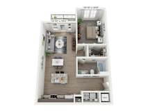 A1a_Serape Floor Plan at Plat 4 at Research Triangle, Durham