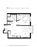 1 bed 1 bath G at Trio Newton Apartments, Newton