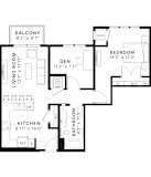A black and white image of a house floor plan.