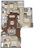 Metropolitan 15 Floor Plan at Metro67, Memphis, Tennessee