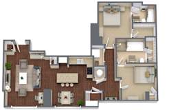 Metropolitan 9 Floor Plan at Metro67, Memphis, TN, 38103