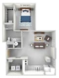 A4 Floor Plan at Parcels at Concourse, Memphis